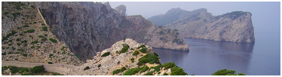 het schierleiland Formentor op Mallorca